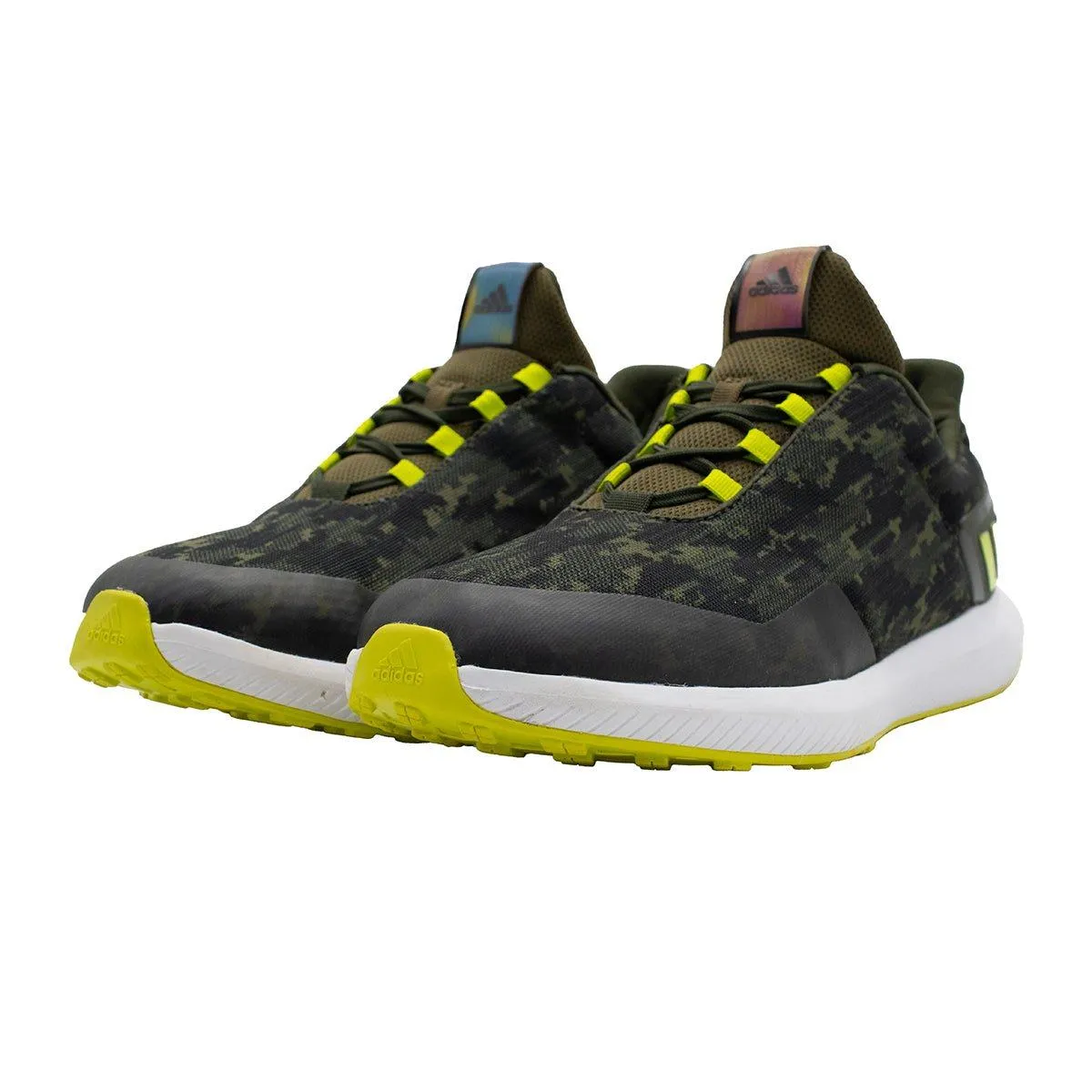 Adidas Rapidarun Uncaged Sport Shoes Fabric Green Colour For Men