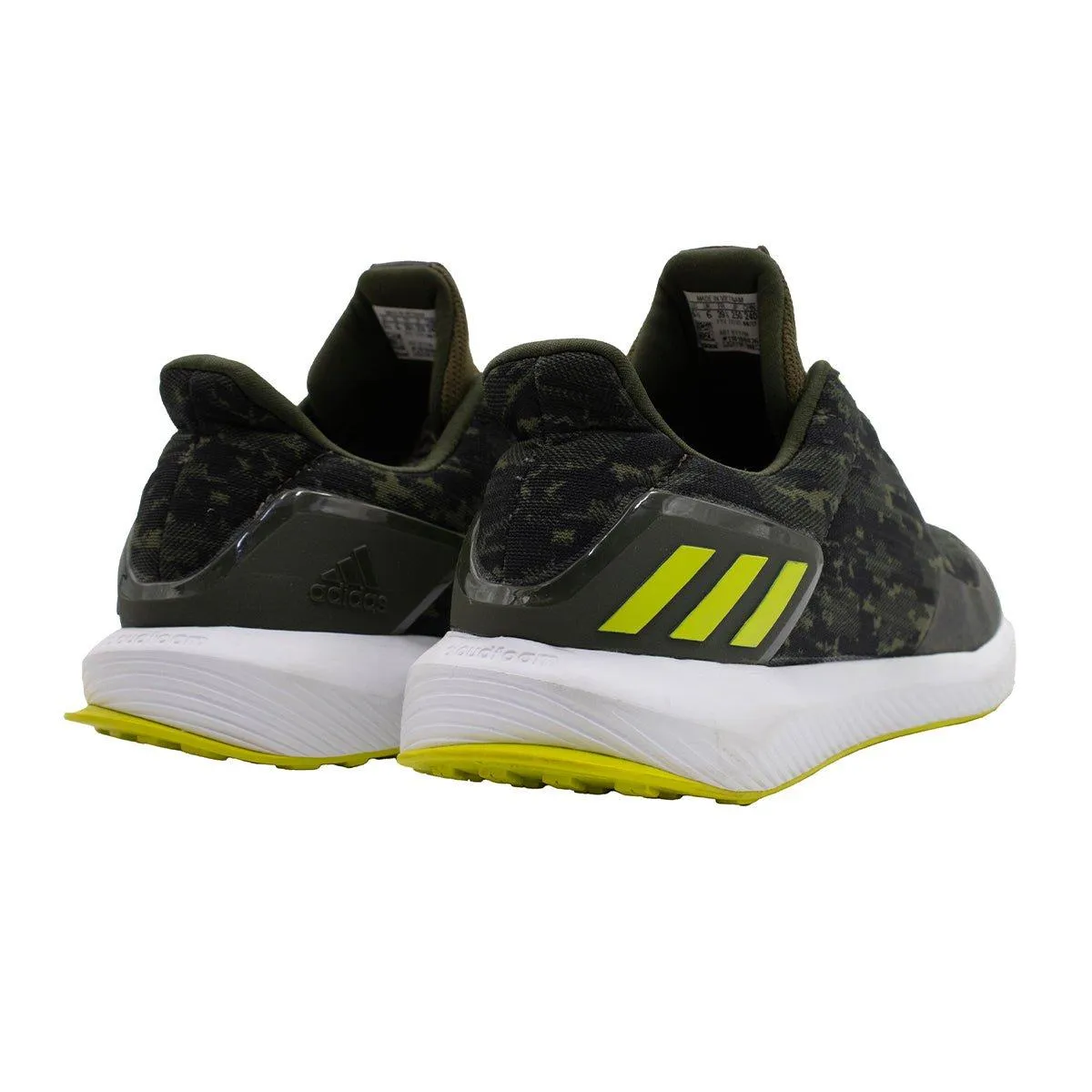 Adidas Rapidarun Uncaged Sport Shoes Fabric Green Colour For Men