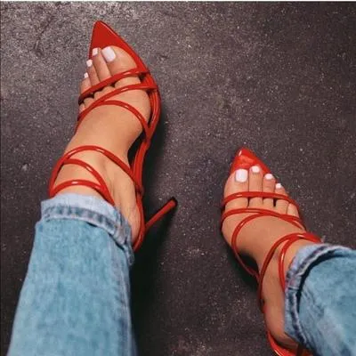 Cape Robbin ADA Strappy Open Stiletto Heels