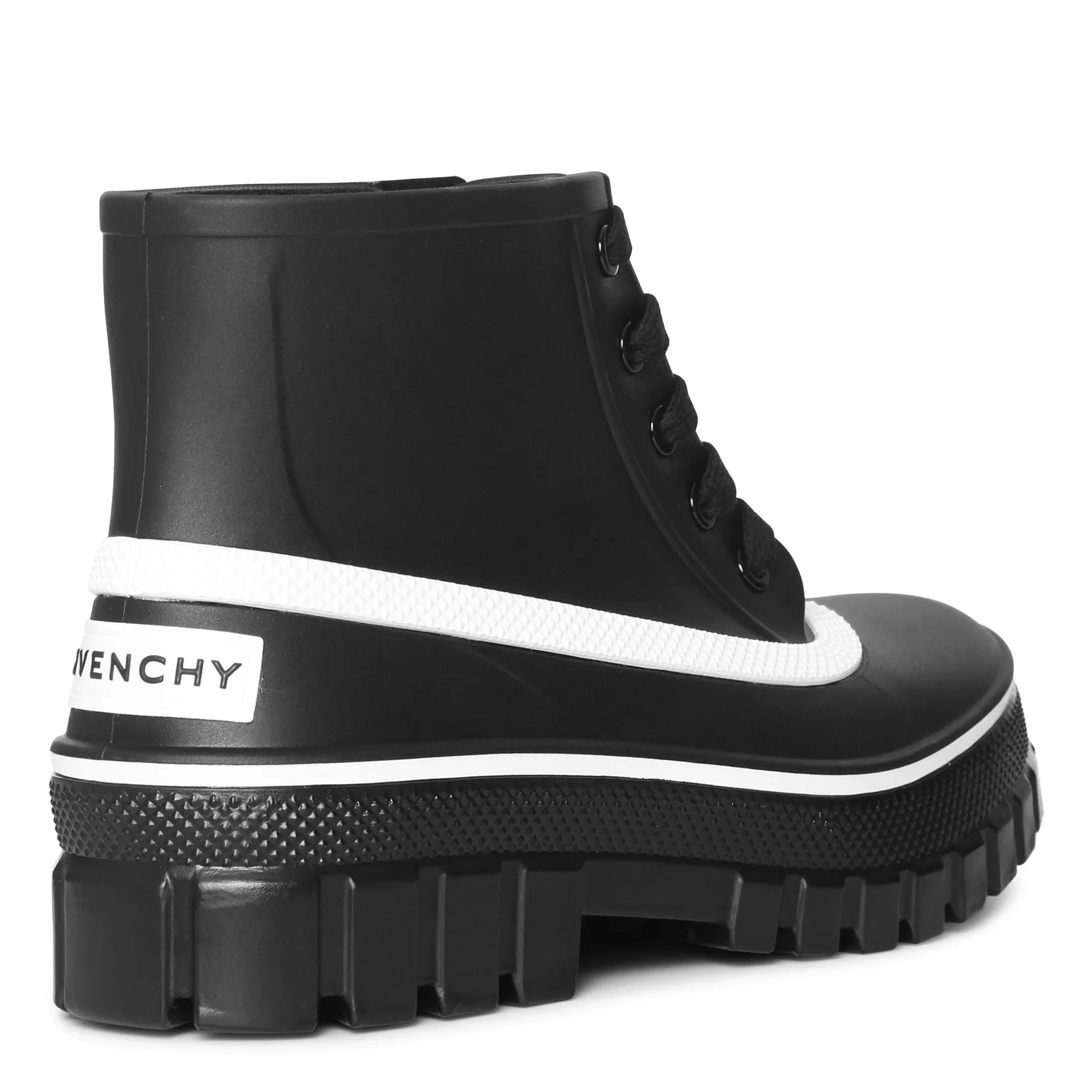 Glaston lace-up rubber rain boot