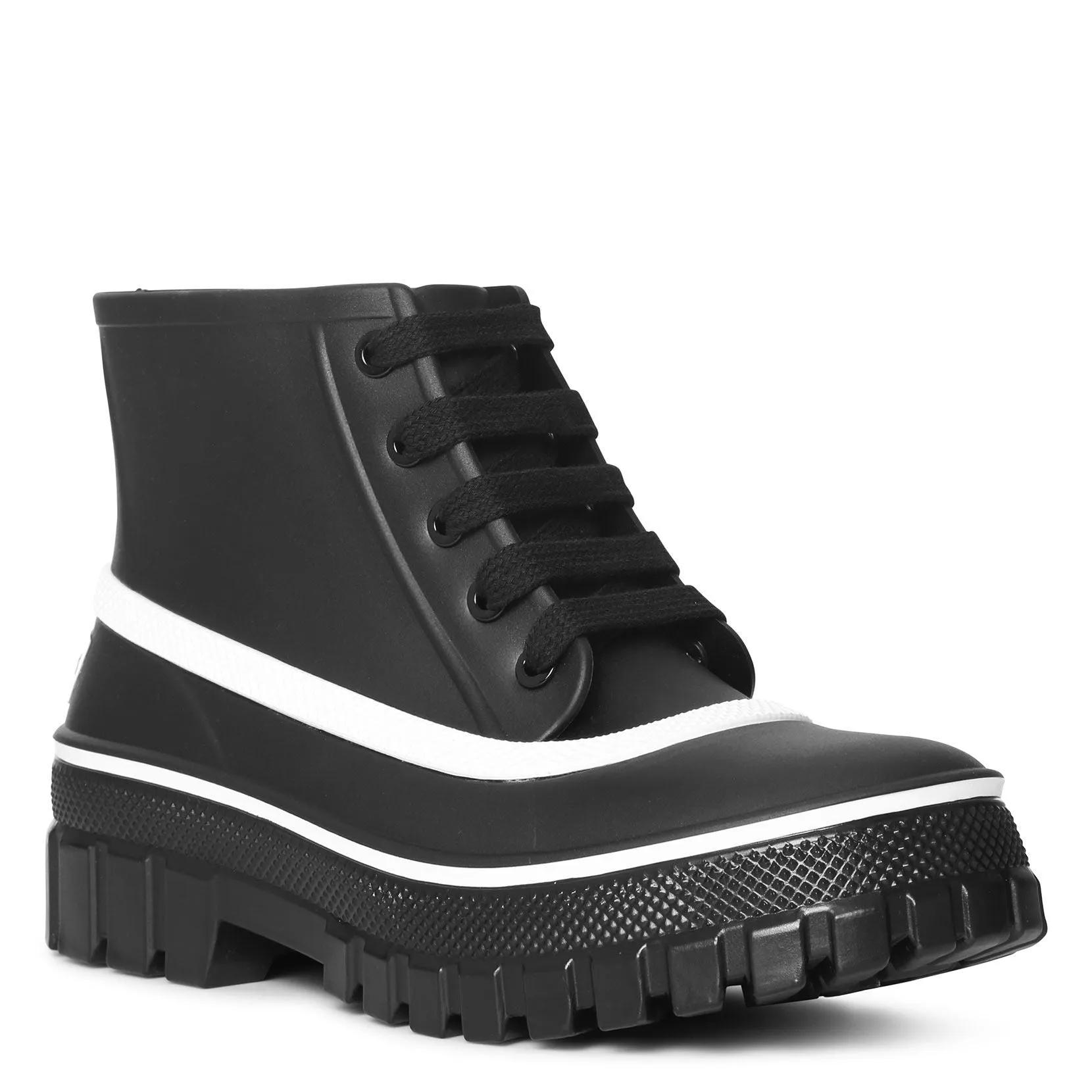 Glaston lace-up rubber rain boot