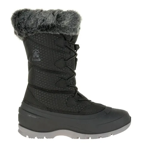 Kamik Women's MOMENTUM2 Snow Boot Black Lace Up Snow Boots (11, black)