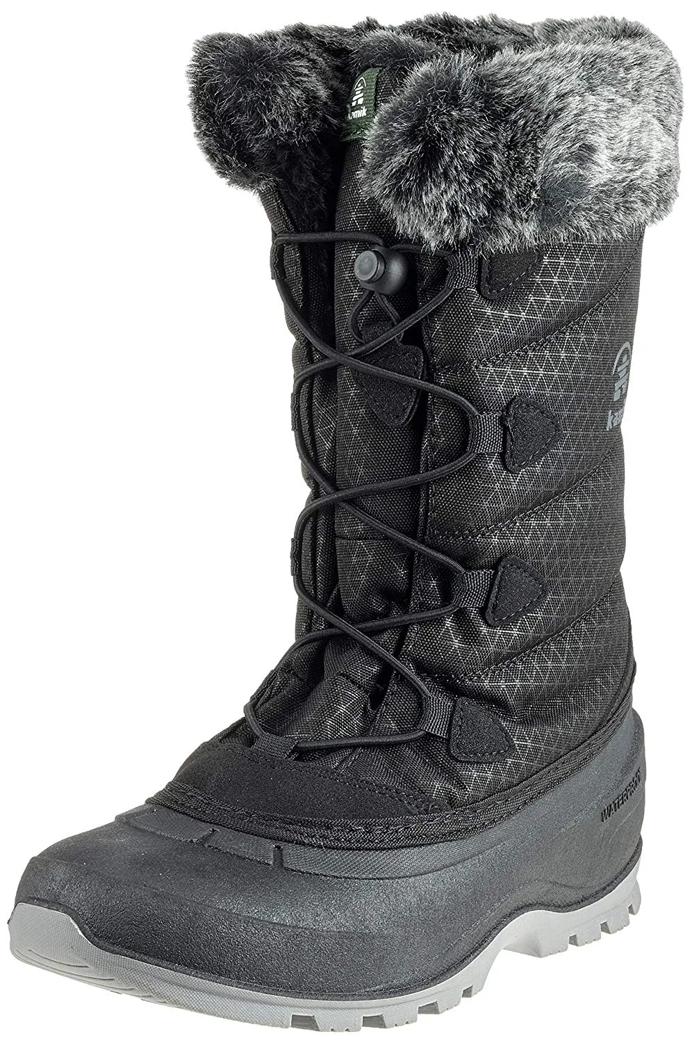Kamik Women's MOMENTUM2 Snow Boot Black Lace Up Snow Boots (11, black)