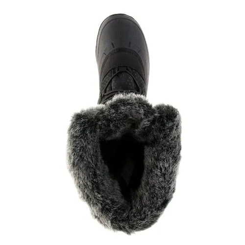 Kamik Women's MOMENTUM2 Snow Boot Black Lace Up Snow Boots (11, black)