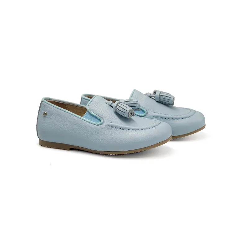 Manuela De Juan Sky Blue Tassel Dress Shoe S3138