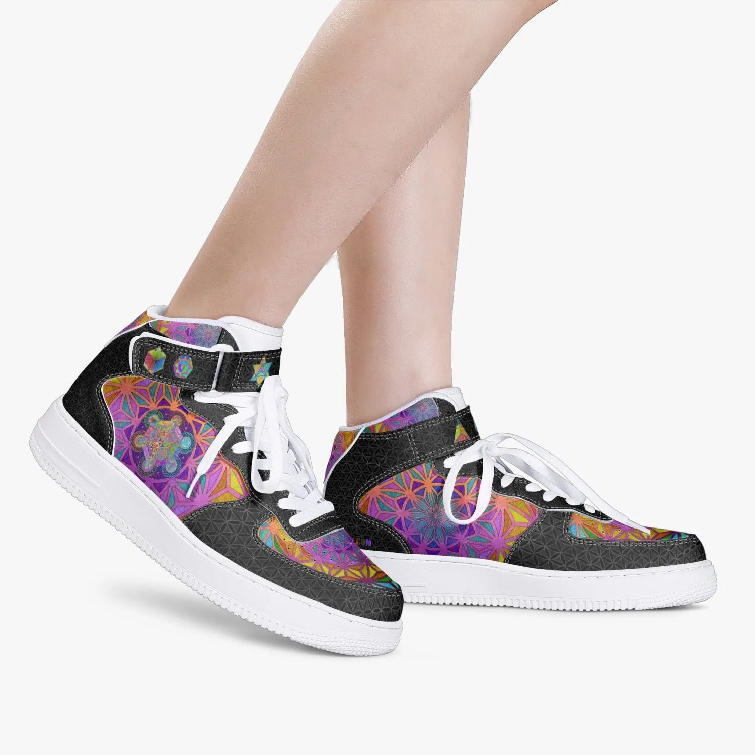 Metatron's Cube High-Top Sneakers