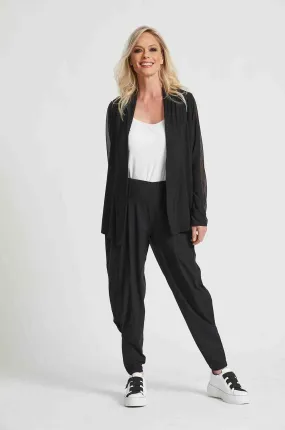 Paula Ryan - Ankle Pleat Pant in Micro Jersey