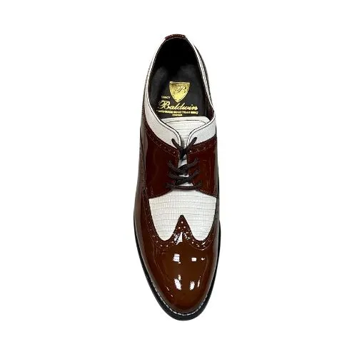 Stacy Baldwin Patent Lizard Brown/White 162237-1
