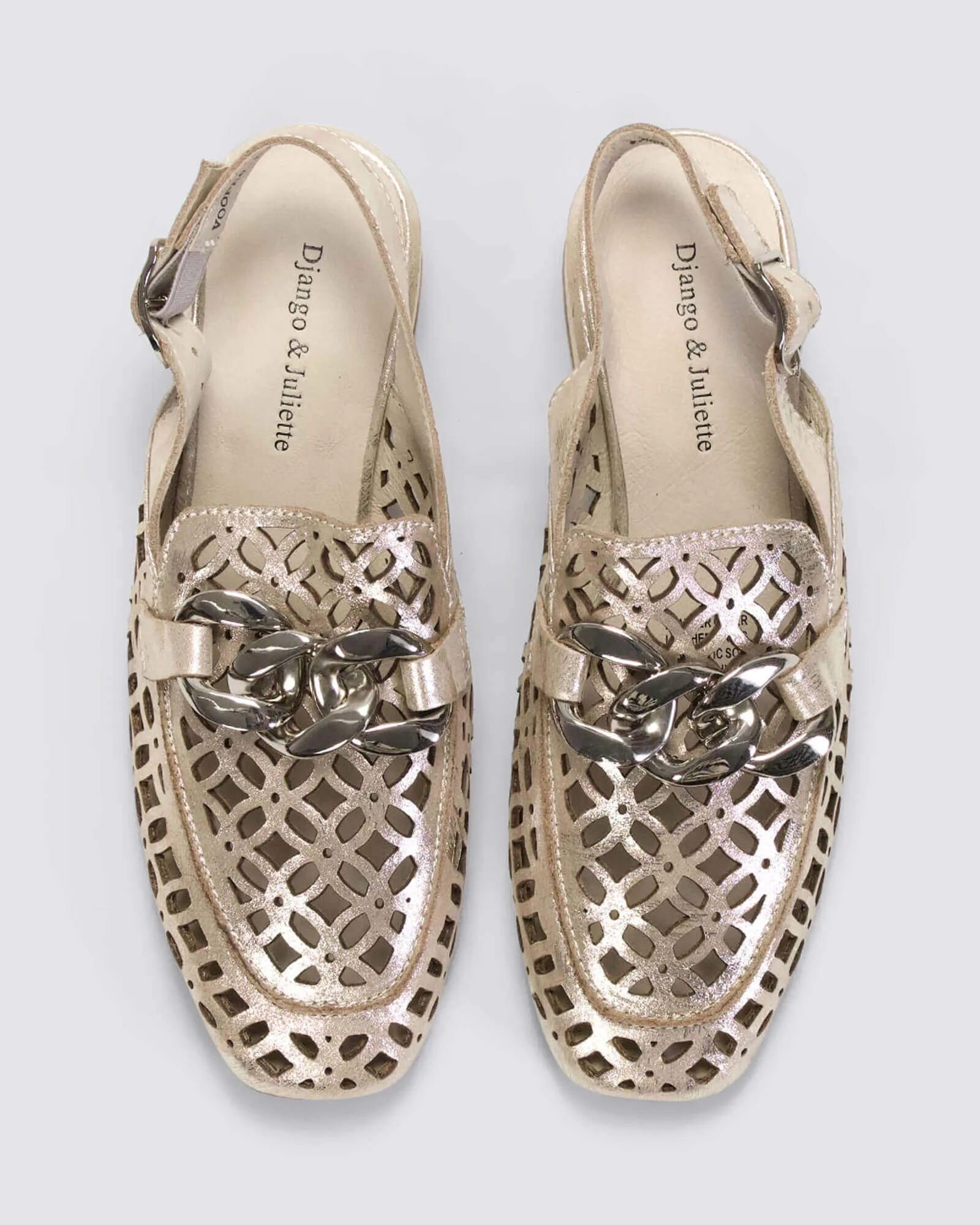 VOOPER SLINGBACK HEELS ARGENTO